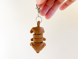 Articulated Brown Dog Fidget Toy & Keychain – Fun, Stress-Relief, and Portable