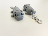 Articulated Hippo Fidget Toy & Keychain – Fun, Stress-Relief, and Portable