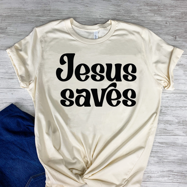 Jesus saves christian unisex woman t shirt