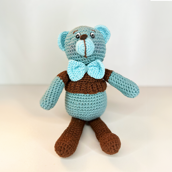 Handmade Bear Crochet Doll, stuffed Bear