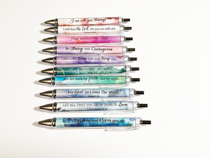 Inspirational  Ballpoint Pens with Bible Verses with Ink color black