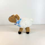 Handmade white sheep Crochet Doll, stuffed animals