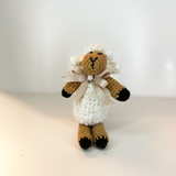 Handmade white sheep Crochet Doll, stuffed animals