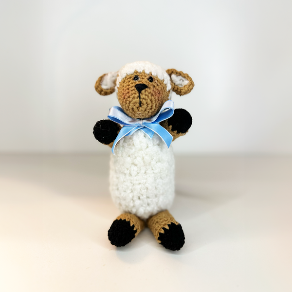 Handmade white sheep Crochet Doll, stuffed animals