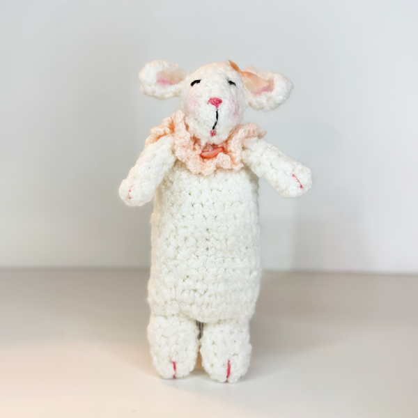 Handmade white sheep Crochet Doll, stuffed animals