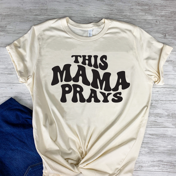 This mama prays  christian unisex woman t shirt